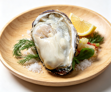 Fresh Raw Oyster with Aromatic Garnishes - photo 3