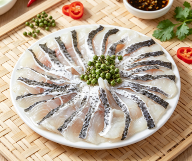 Delicate Seafood Delight Artfully Sliced Fish Fillets - photo 2