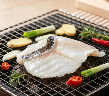 Delicate Seafood Delight Artfully Sliced Fish Fillets - photo 3